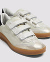 P448 Monza Velcro Cream Sneaker