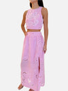 Giselle Eyelet Crop Top & Skirt Set