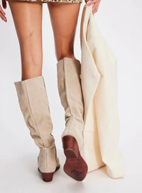 Free People Sway Low Slouch Suede Boots