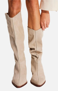 Free People Sway Low Slouch Suede Boots