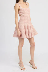 En Saison Penelope Tweed Mini Dress