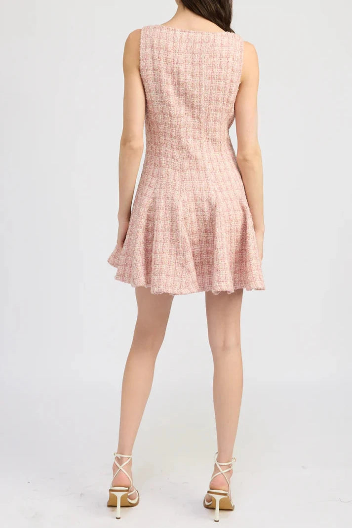 En Saison Penelope Tweed Mini Dress