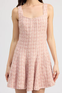 En Saison Penelope Tweed Mini Dress