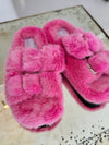 BLAKELY Mink Fur Buckle Slides