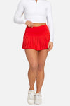 Gold Hinge Pleated Tennis Skirt