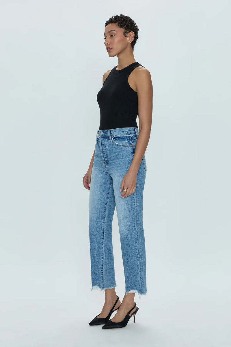 Pistola Cassie Super HR Straight Crop Jeans