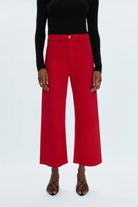 Pistola Penny Crop High Rise Wide Leg Jeans