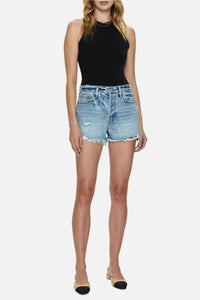 Pistola Nova High Rise Denim Shorts