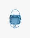 REMI/REID Perrie Bucket Mini Woven Tote Sky Blue