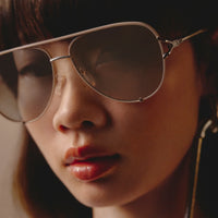 QUAY High Key Twist Aviator Sunglasses