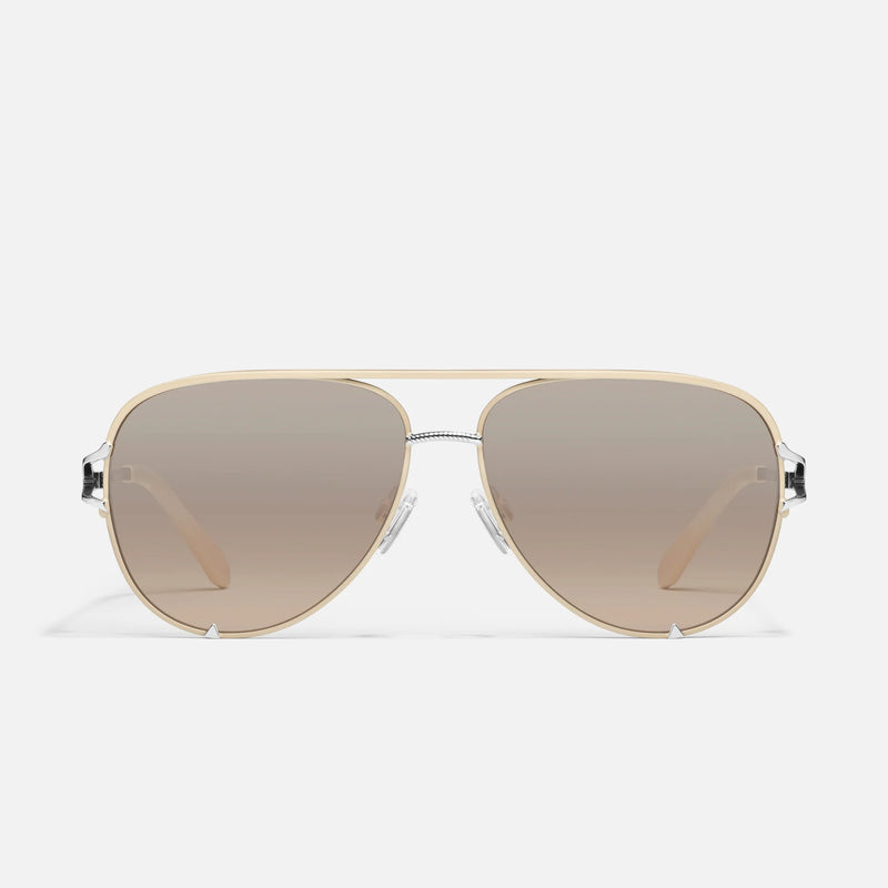 QUAY High Key Twist Aviator Sunglasses