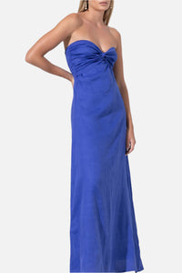 LUSANA Melody Linen Maxi Dress