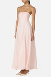 LUSANA Talia Linen Maxi Dress