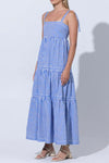 LUSANA Anita Poplin Maxi Dress