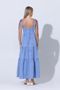 LUSANA Anita Poplin Maxi Dress