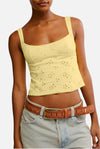 Free People Full Bloom Eyelet Cami Top