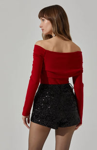 ASTR The Label Jada Off Shoulder Top