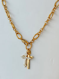 Gina Carmen Cross Duo Necklace