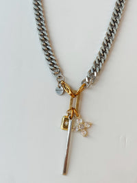 Gina Carmen Cuban Charm Trio Necklace