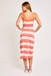 Willow Striped Rib Midi Dress