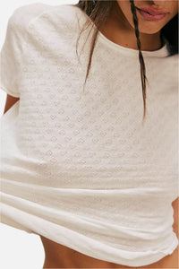 Free People Be My Baby Pointelle Tee