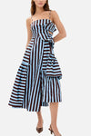 FARM Rio Tropical Flight Stripe Midi Dress