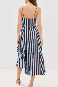 FARM Rio Tropical Flight Stripe Midi Dress