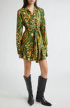 FARM Rio Long Sleeve Mini Dress