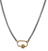 Nora James Mini Sparkle Lock Necklace