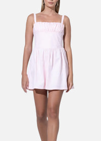 LUSANA Jordin Poplin Mini Dress