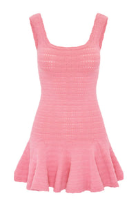 Love Shack Fancy Maryanne Knit Mini Dress