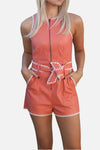 Saylor Capricorn Leather Romper