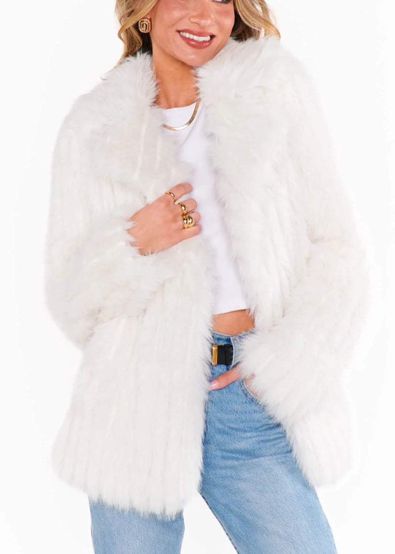 Show Me Your Mumu Salt Lake Fur Coat